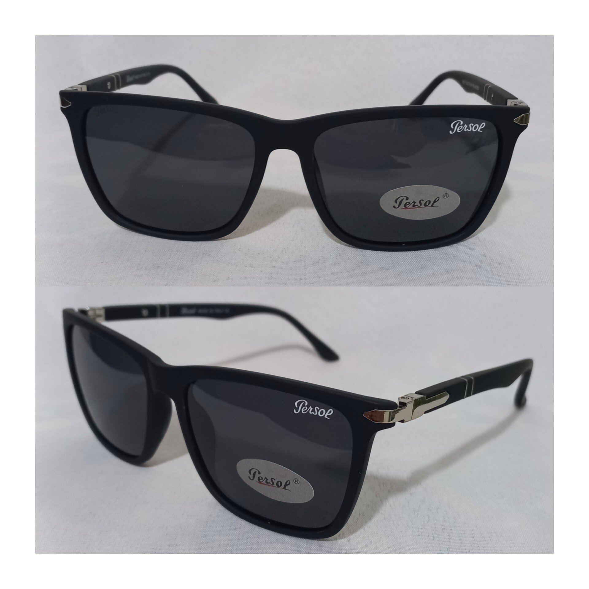 عینک آفتابی مردانه وزنانه پرسول Persol مدل P8017 دارای خاصیت پلاریزه و استاندارد UV400  