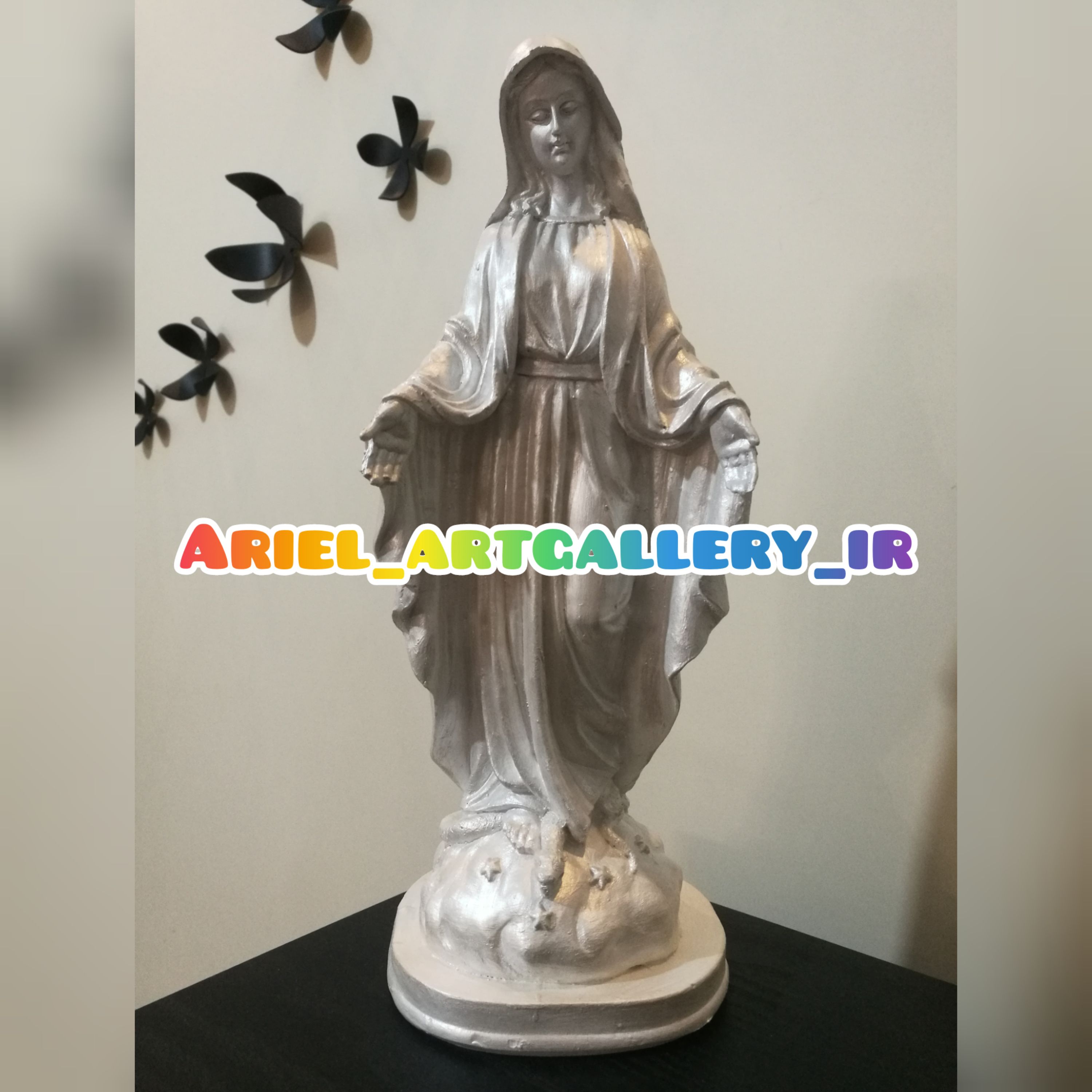 مجسمه دکوری طرح حضرت مریم جنس پلی استر