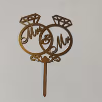 تاپر  انگشتر تاپر حلقه ازدواج ارتفاع حدودا 7 سانت