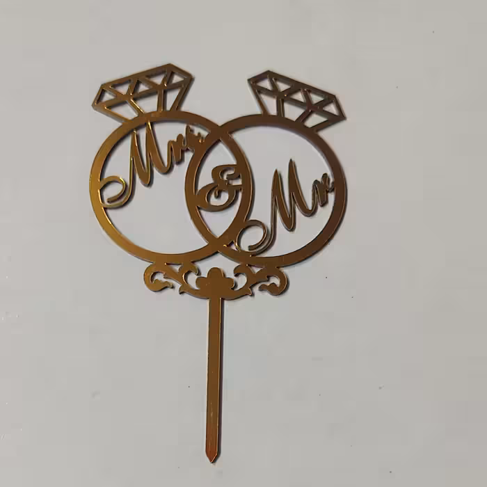 تاپر  انگشتر تاپر حلقه ازدواج ارتفاع حدودا 7 سانت