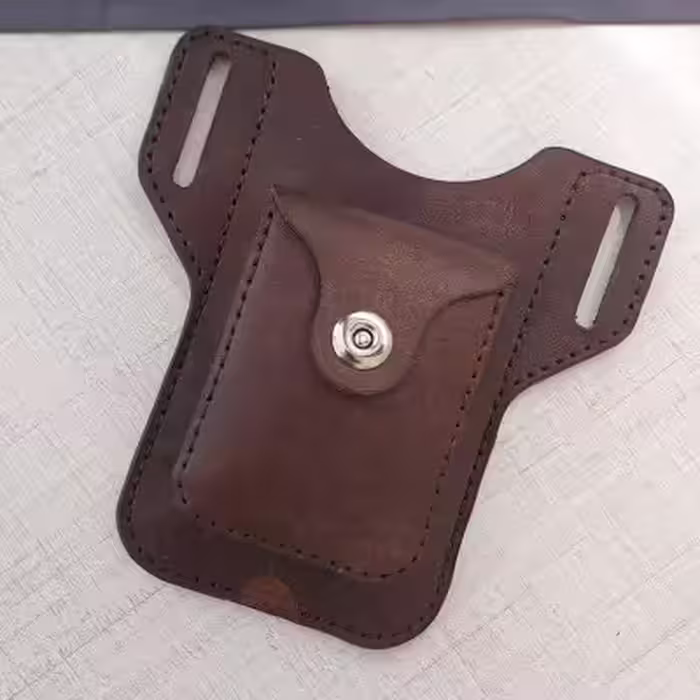 کیف موبایل کمری چرمی