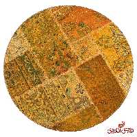 فرش گرد دستباف کلاژ کد 5055