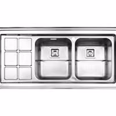 سینک ظرفشویی استیل البرز 761 روکار