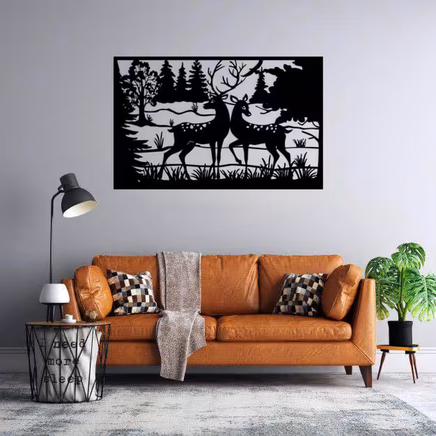 استیکر دیواری طرح آهو و گوزن