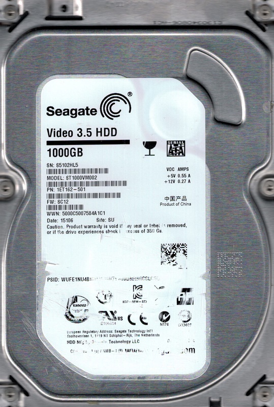 هارد اینترنال سیگیت مدل ST1000VM002 با ظرفیت 1 ترابایت