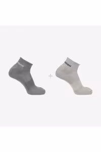 جوراب خاکستری مردانه و زنانه 2 بسته PACK اورجینال Salomon