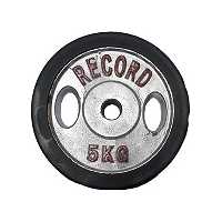 وزنه صفحه هالتر دور لاستیک 5 کیلوگرمی رکورد بسته 1 عددی