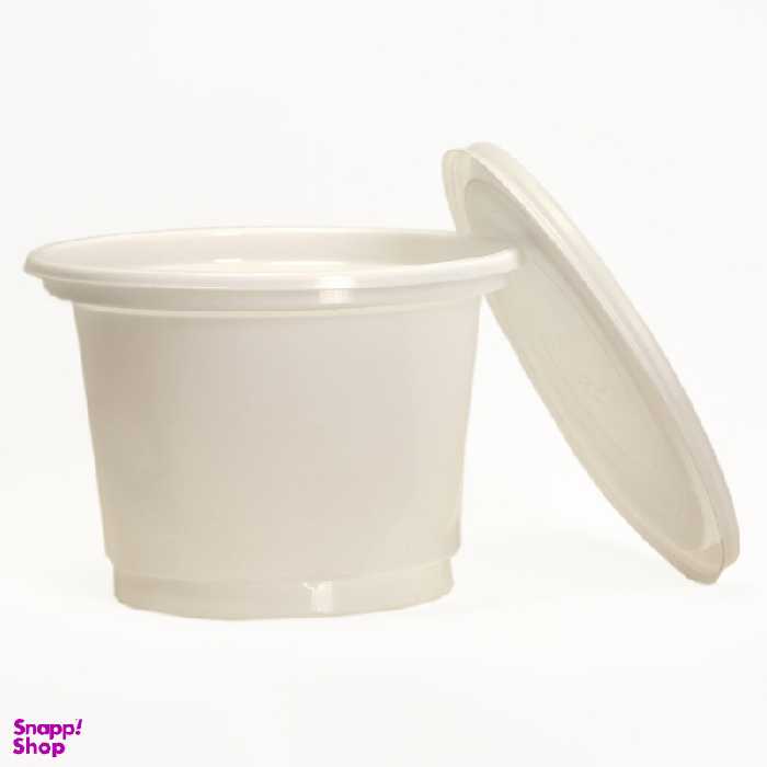 سطل یکبار مصرف کد cb2500 ظرفیت 2500 سی سی به همراه درب بسته 10 عددی