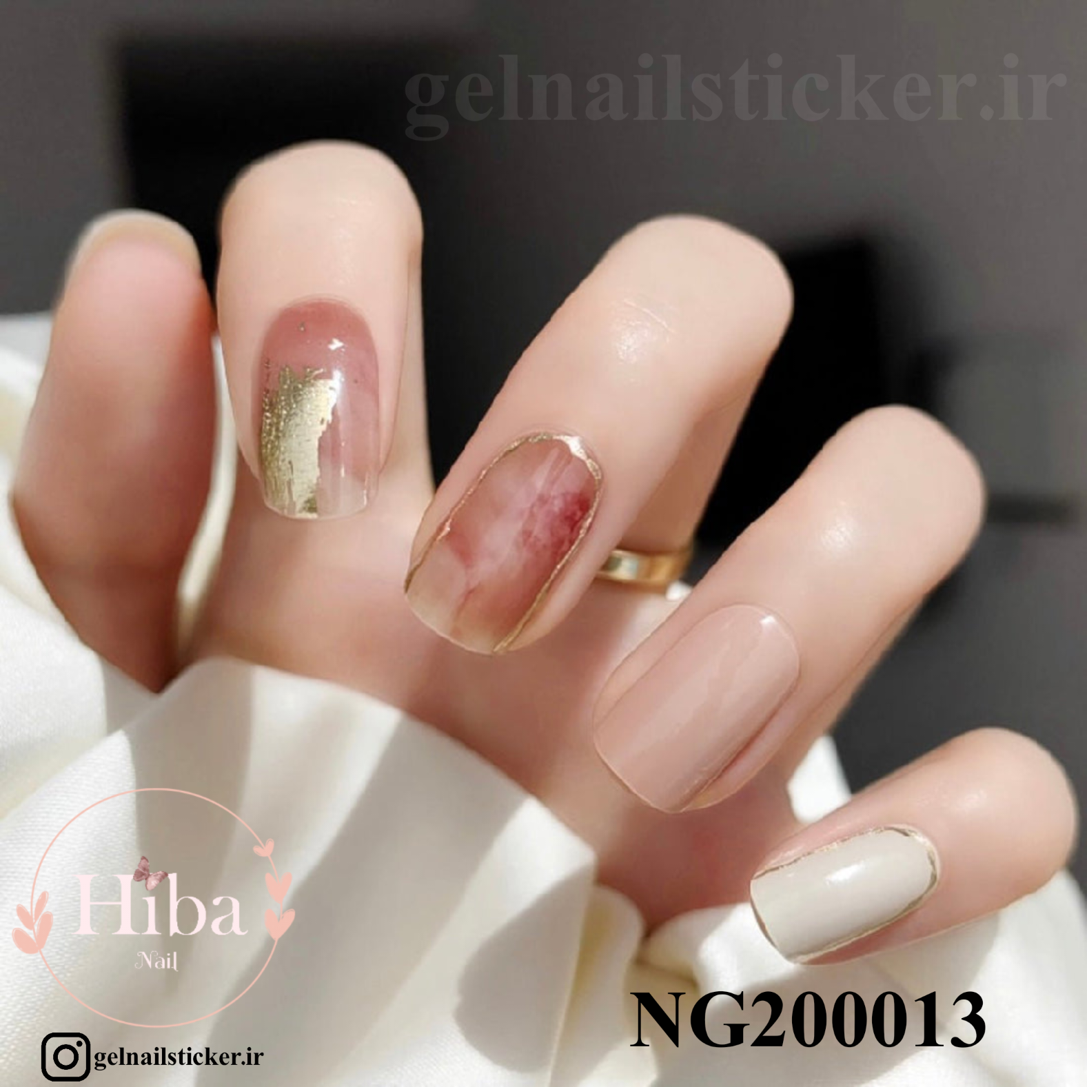 استیکر ژله ای کاشت ناخن (نیل رپ)_کد NG200013
