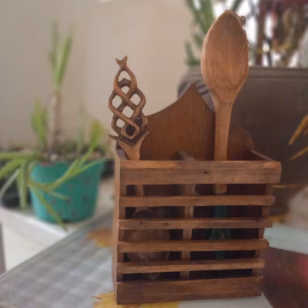 جا قاشقی چوبی