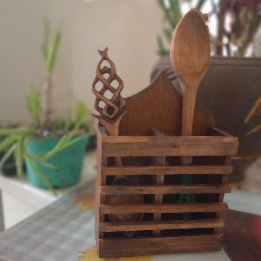 جا قاشقی چوبی