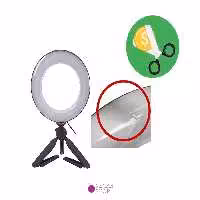 رینگ لایت عکاسی Zomei ZM108 (زیر قیت)