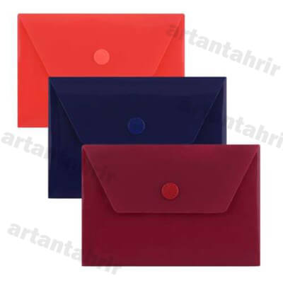 پوشه دکمه دار کوچک پاپکو 6*8 بسته 5عددی