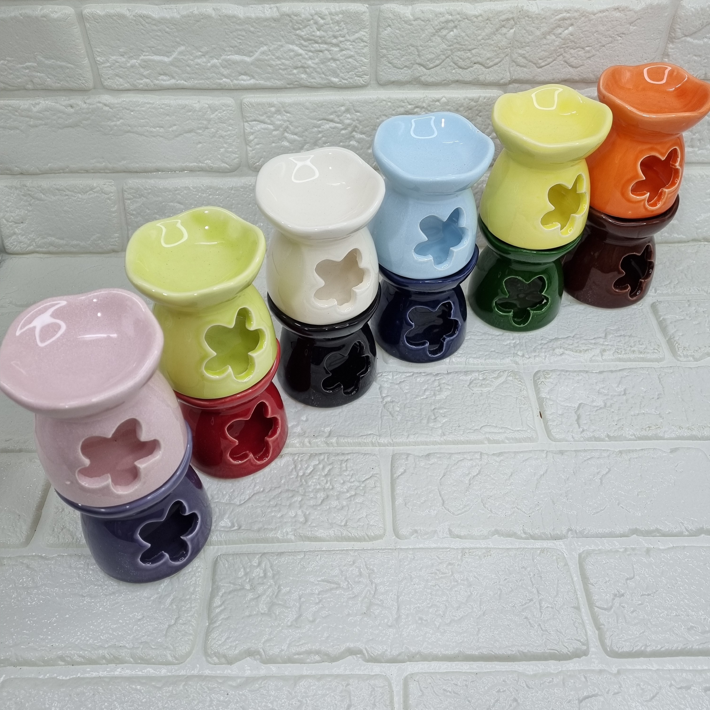 اسانسسوز سرامیکی گل 5پر،جنس سرامیک،رنگبندی متنوع