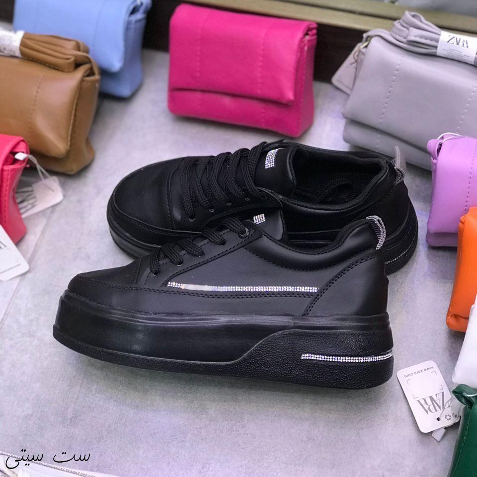 کتونی لژ دار نگینی کد 1271