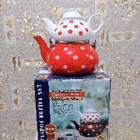 کتری قوری لعابی ام ار اس ساخت ایران کتری 2لیتر و قوری 1 لیتر