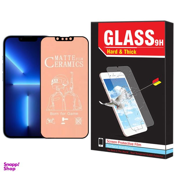 محافظ صفحه نمایش سرامیکی مات هارد اند تیک مدل CER-01 مناسب برای گوشی موبایل اپل Iphone 13 Pro Max