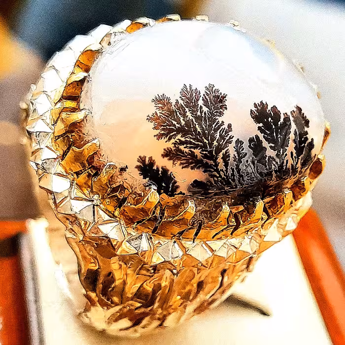 انگشتر شجر قاین 43 گرمی گل لاله 