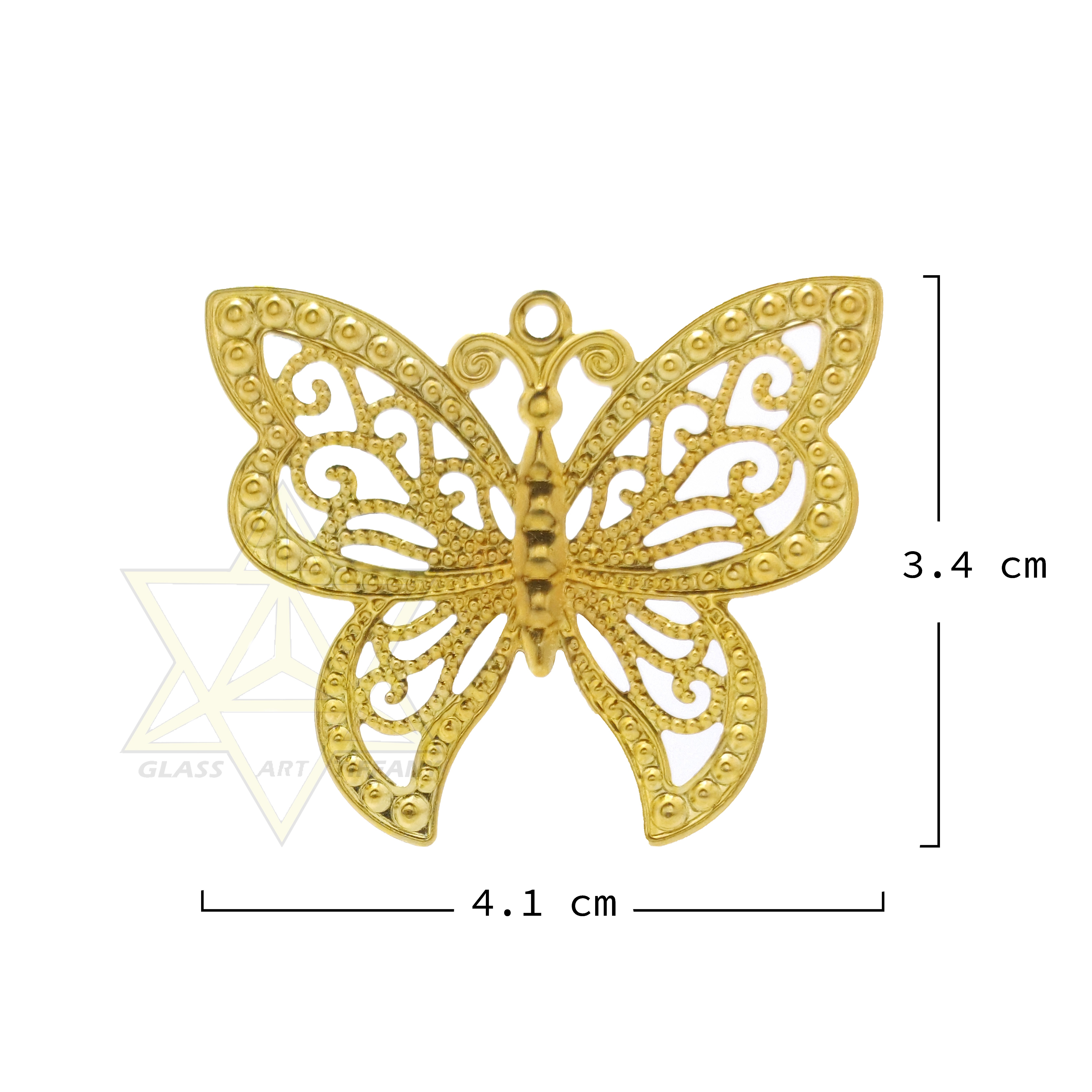 پروانه تزیینی طلایی کوچک