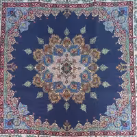 رومیزی ترمه طرح ستاره رنگ سرمه ای