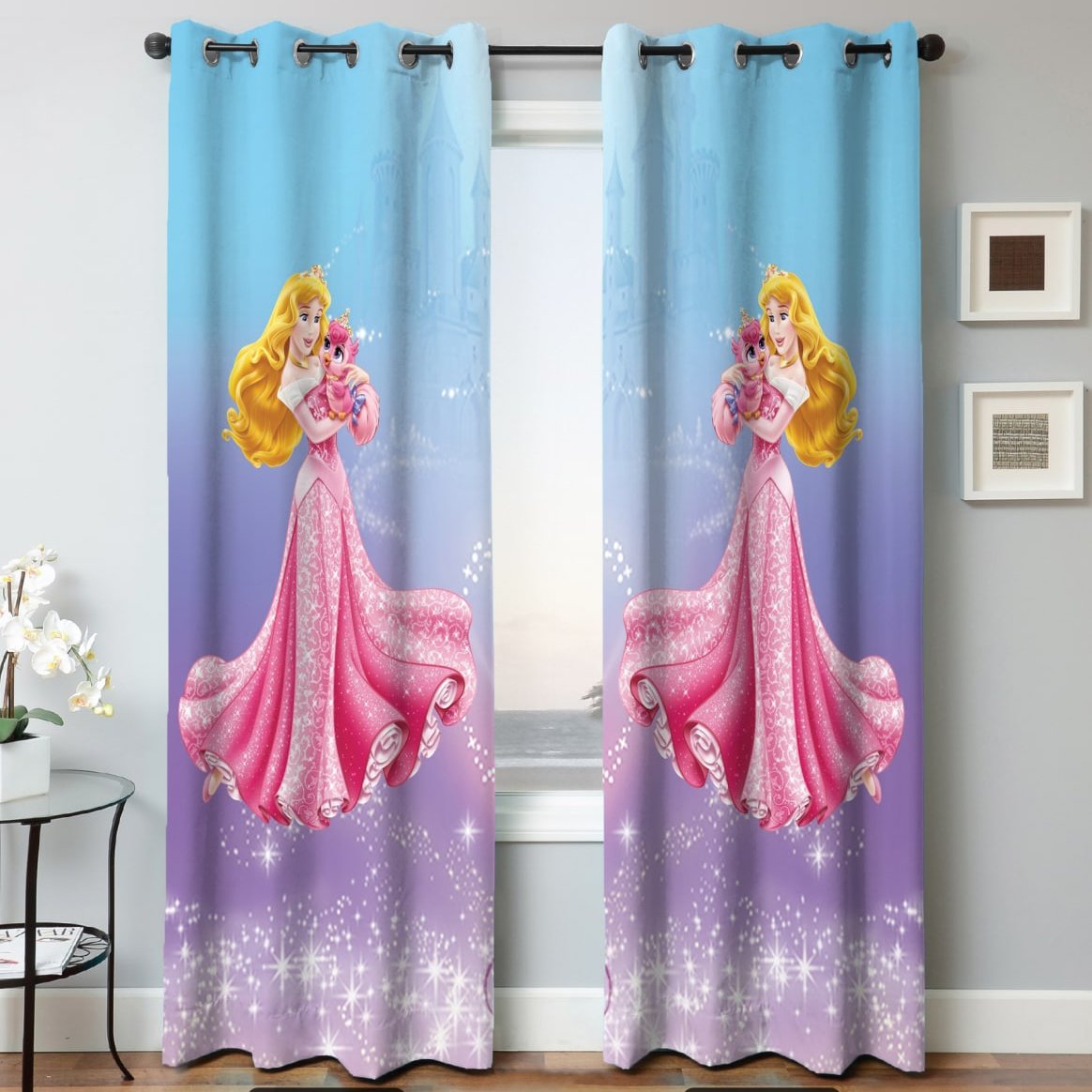 پرده اتاق خواب دخترانه طرح انیمیشن ، متنوع زیبا و جذاب