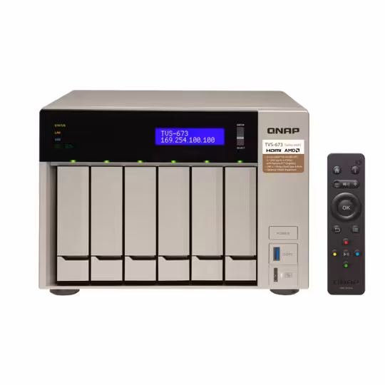 قیمت و خرید ذخيره ساز تحت شبکه کيونپ مدل TVS-673-16G | یاس ارتباط