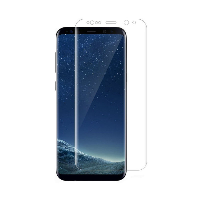 گلس تمام صفحه یووی شفاف Samsung Galaxy S9 Plus با چسپ UV