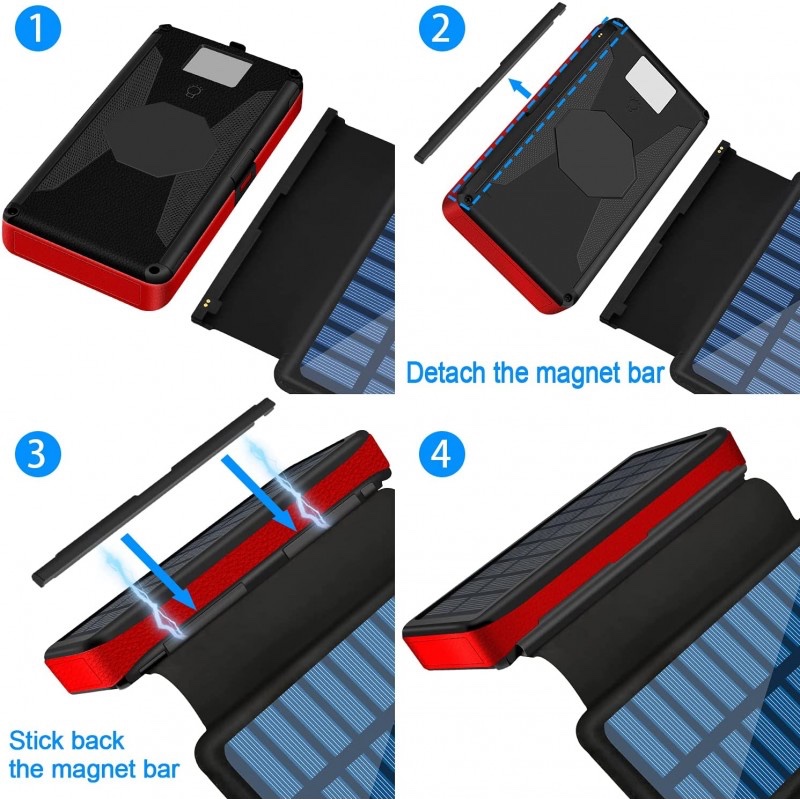 پاوربانک خورشیدی مدل F-P18A  F-P18A solar power bank