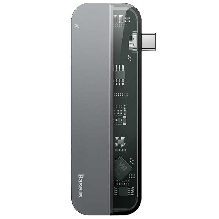 هاب بیسوس 5 پورت USB-C مدل Transparent Series Multifunctional CAHUB-TD0G