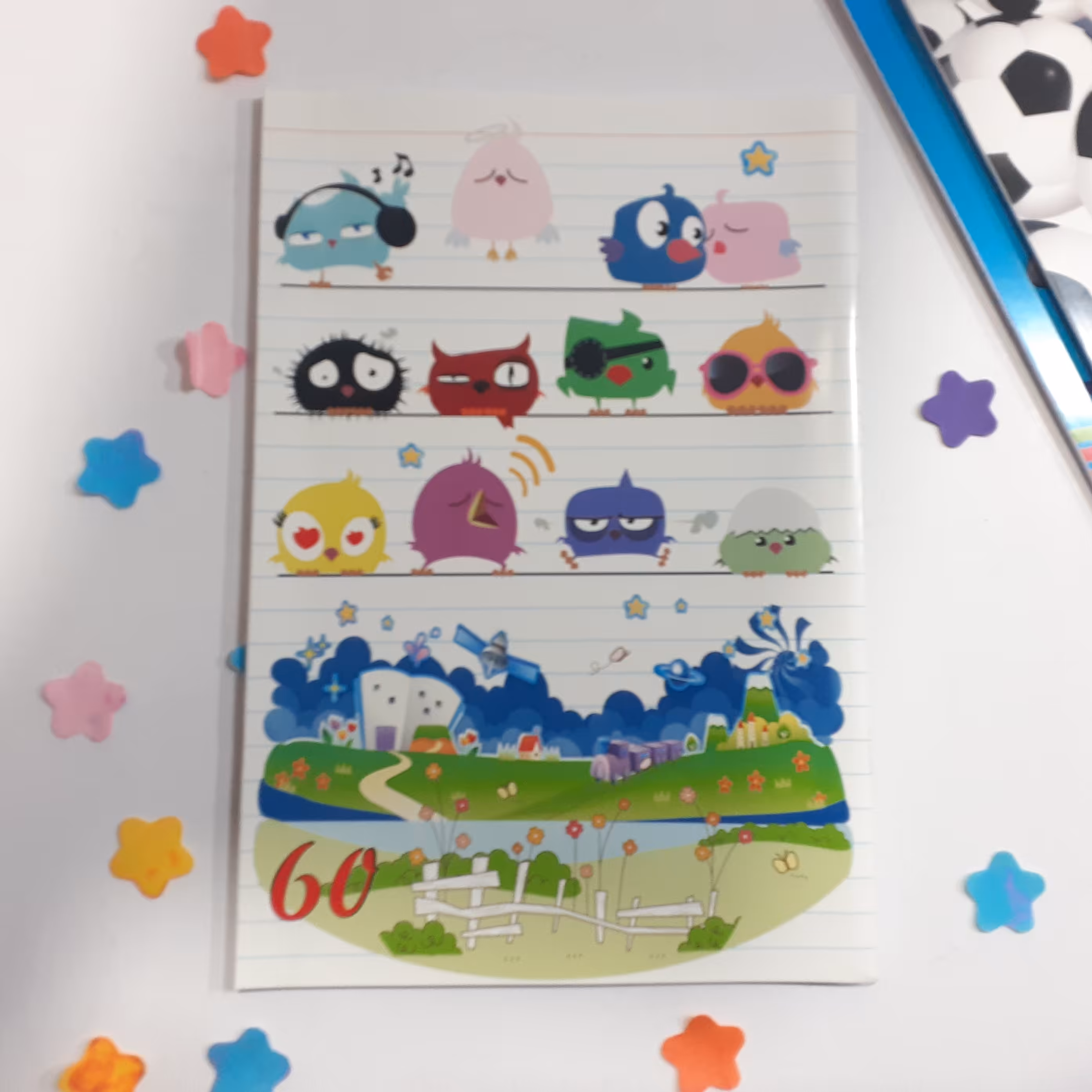 دفتر 60برگ منگنه ای خط دار