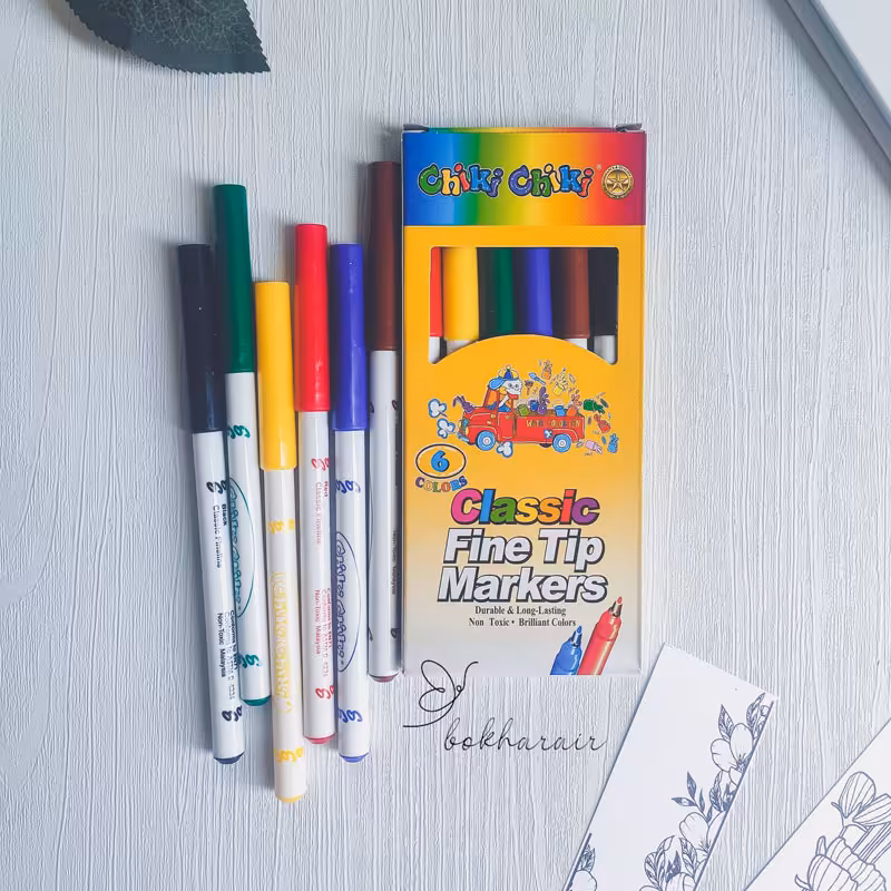 ماژیک رنگ آمیزی چیکی چیکی 6 تایی