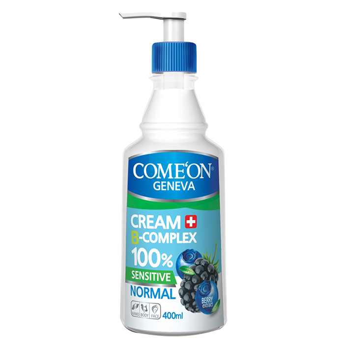 کرم مرطوب کننده B Complex کامان حاوی عصاره پشن بری حجم 400 میلی لیتر