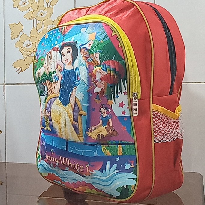 کیف مدرسه دخترانه سفید برفی طرح برجسته