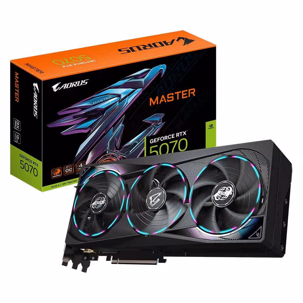 کارت گرافیک گیگابایت AORUS RTX 5070 MASTER 12G