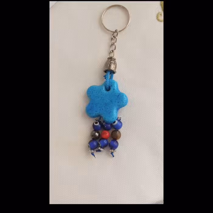 آویز  ماشین چشم نظر ،با سنگهای اصلی معدنی