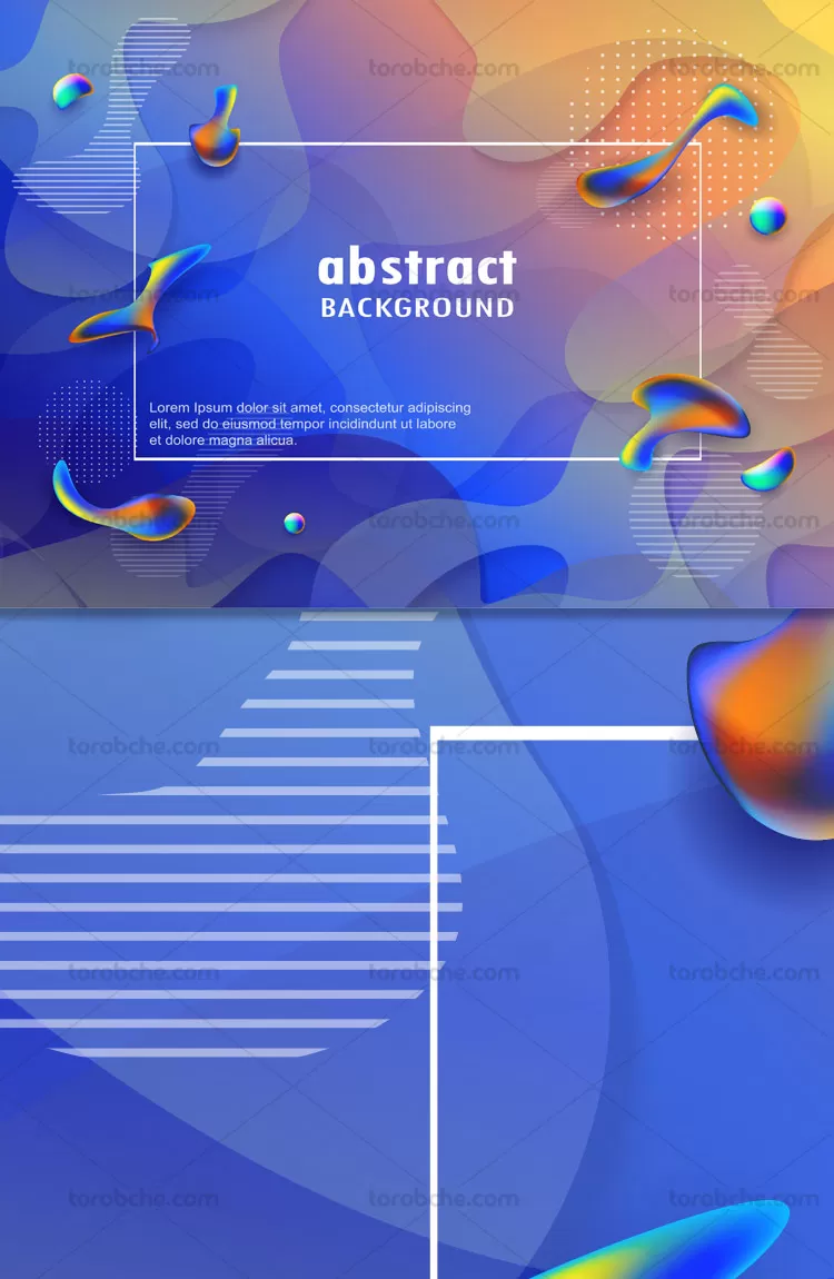 وکتور پس زمینه انتزاعی با کادر سفید | گرافیک با طعم تربچه