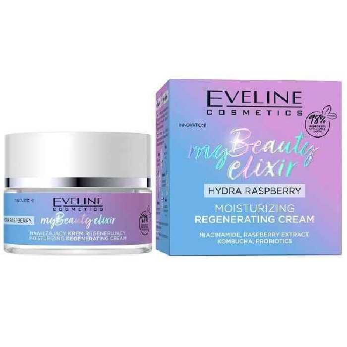 کرم مرطوب کننده اولاین Eveline مدل مای بیوتی اکسیر My Beauty Elixir حجم 50 میل | بازسازی کننده، مناسب پوست خشک