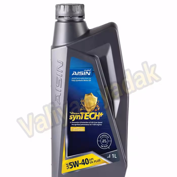 روغن موتور آیسین مدل Aisin 5W-40 SN Plus یک لیتری