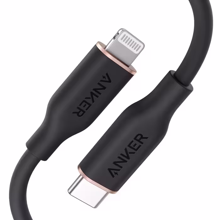کابل شارژ 1.8 متری انکر مدل Anker 641 USB-C to Lightning Cable A8663