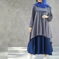 مانتو وشلوار دامنی شه دخت