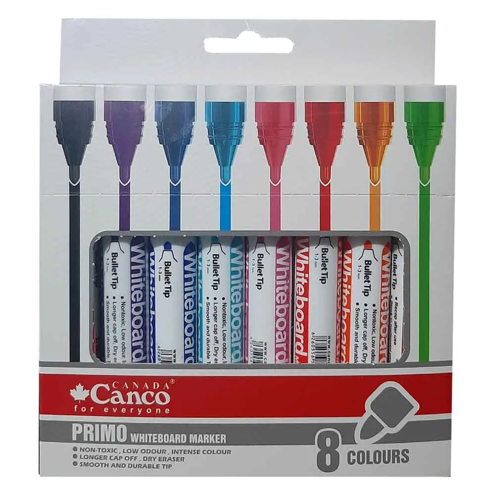 خرید ماژیک وایت برد 8 رنگ کنکو مدل Canco Primo