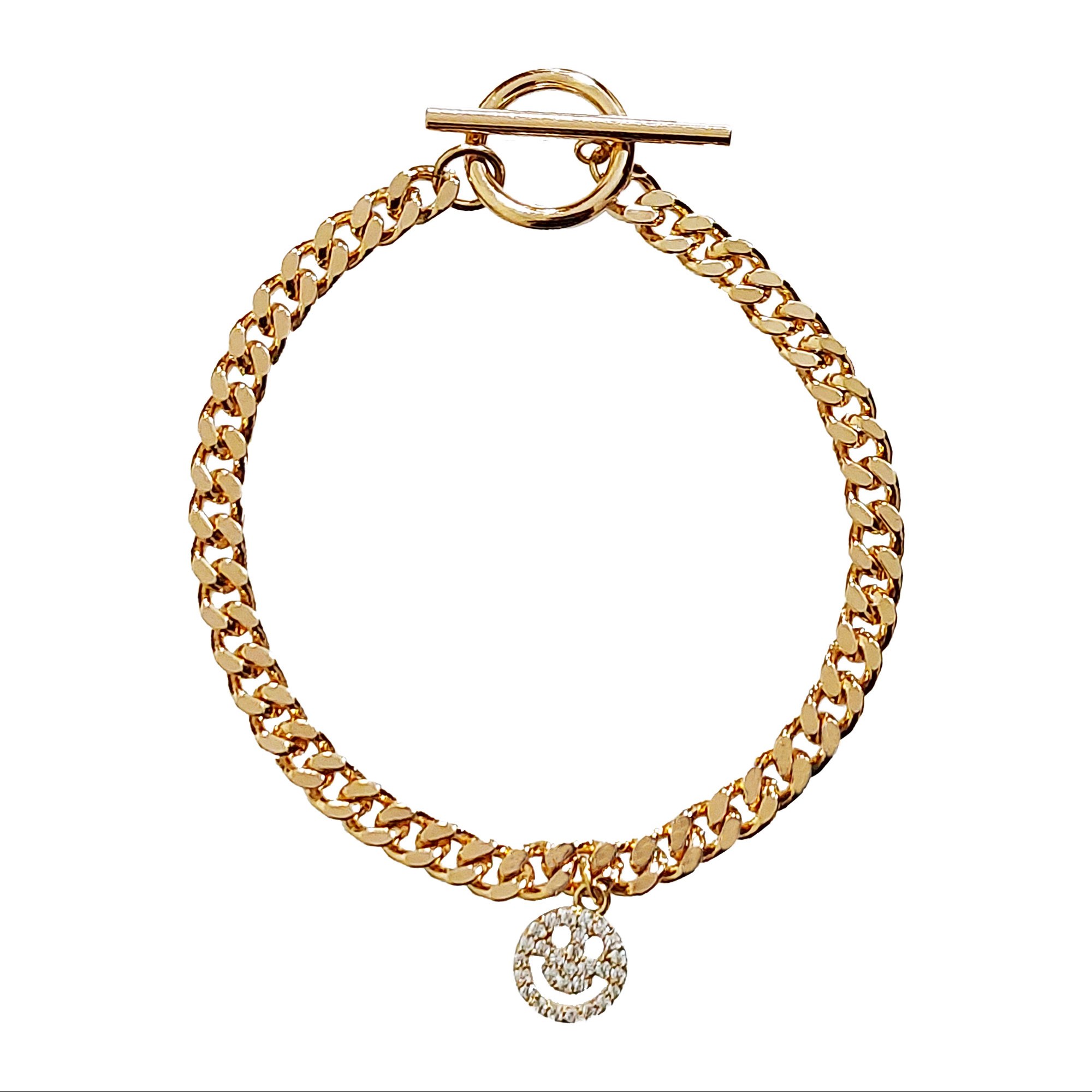 دستبند زنانه ژوپینگ مدل XP743 - طلایی براق