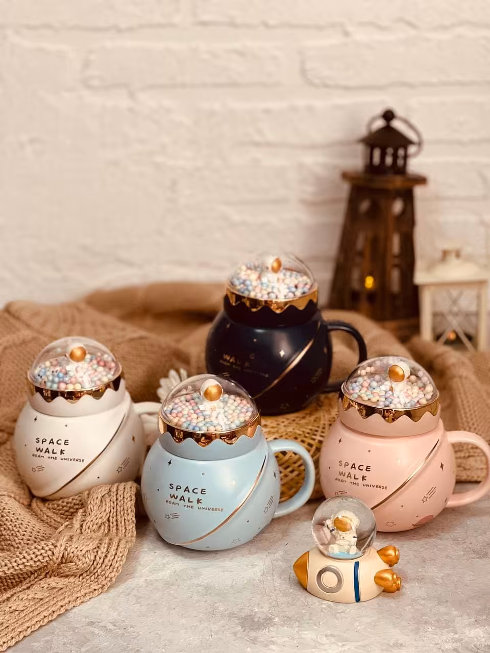 ماگ فضایی درب پیچی فانتزی