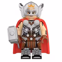 لگو مینی فیگور مایتی ثور یا ثور خانم با کلاه خود و چکش