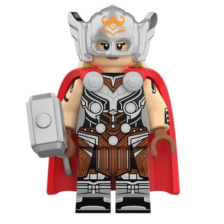 لگو مینی فیگور مایتی ثور یا ثور خانم با کلاه خود و چکش