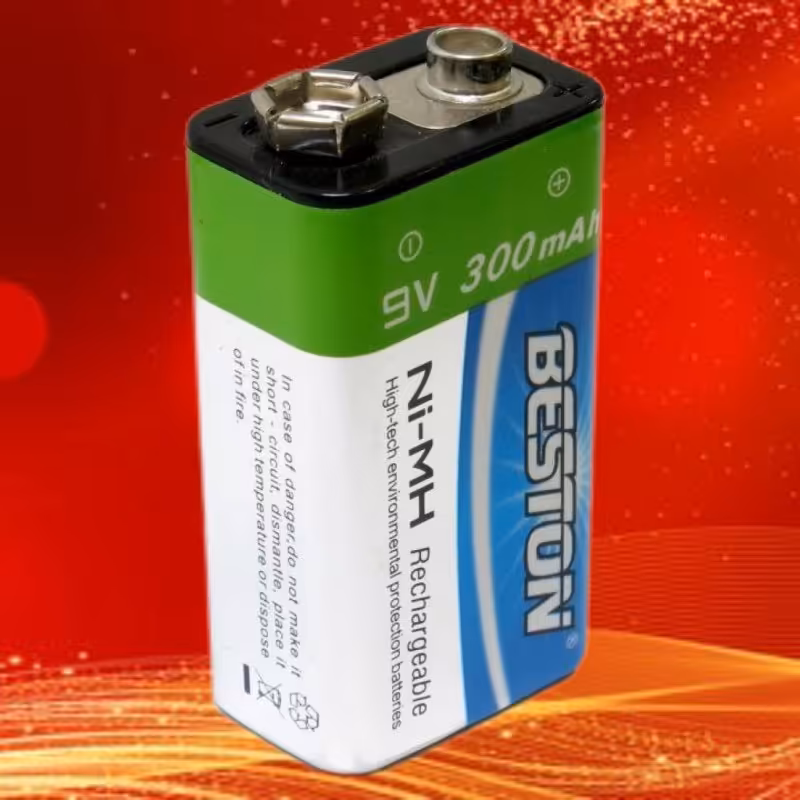 باتری9ولت کتابی قابل شارژ 300میلی آمپربستون( BESTON)