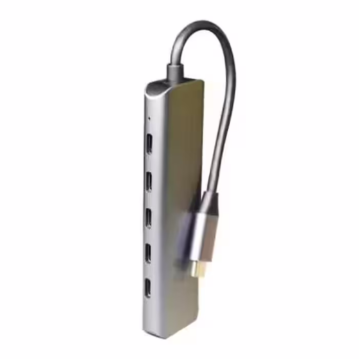 هاب 5 پورت Type-C کی نت مدل HC322 دارای PD