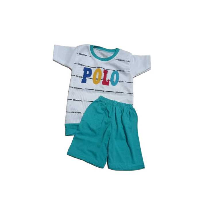 لباس تاپ و شلوارک پسرانه طرح پلو