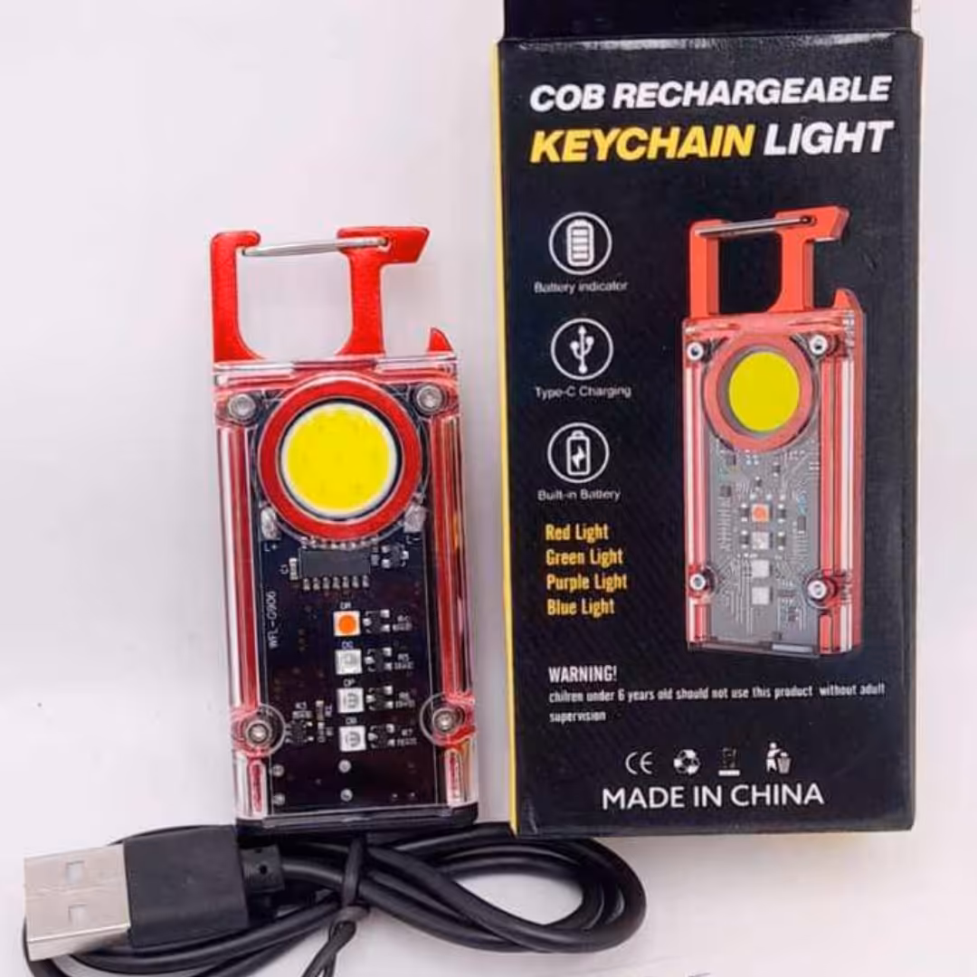 چراغ قوه دست کلیدی uv دار بدنه فلزی