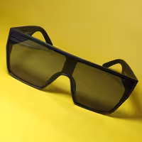 عینک مردانه CAROLINA دودی قاب بزرگ مشکی رنگ ثابت شیک و اسپرت